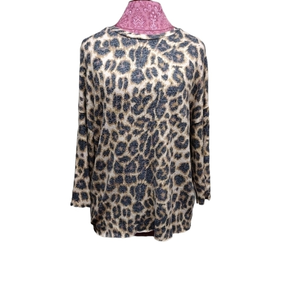 Zara Women's Leopard Print Tunic Size Large - Picture 1 of 4